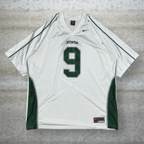 Nike Other - Vintage Michigan State Football Jersey 9 Nike White Polyester Y2K
